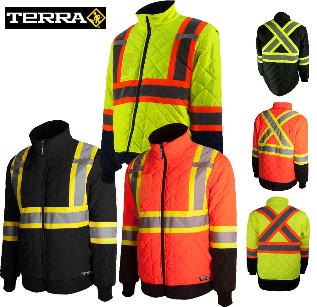 TERRA® Hi-Vis Lined Safety Freezer Jacket 116505