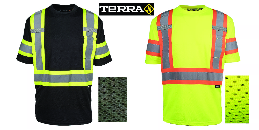 TERRA POLYESTER MESH SAFETY SHIRTS