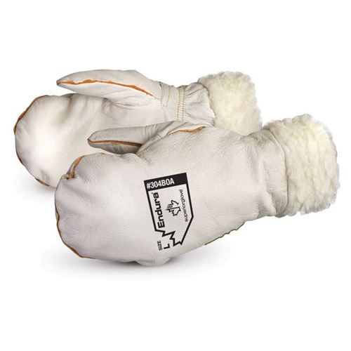 Superior Glove Endura® Winter Chopper Cowgrain Mitts - LARGE