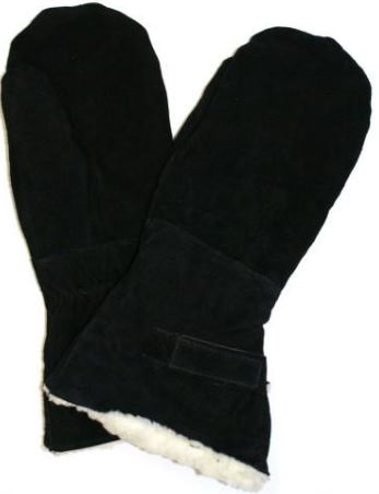 COWSPLIT HEAVY LEATHER LINED SNOWMOBILE MITT GUANTLET