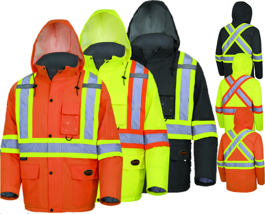 PIONEER 100% Waterproof Winter Quilted Safety Parka