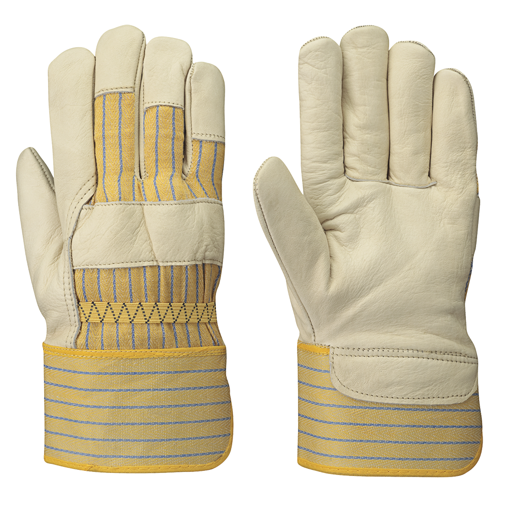 PIONEER FITTER'S COWSPLIT GLOVES - 1-PIECE PALM - INSIDE ELASTIC - SUPERIOR GRADE 12/PACK