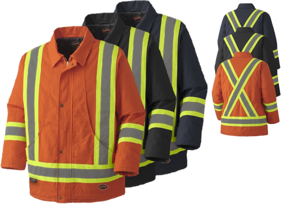 PIONEER PROTECTIVE - QUILTED COTTON DUCK SAFETY PARKA