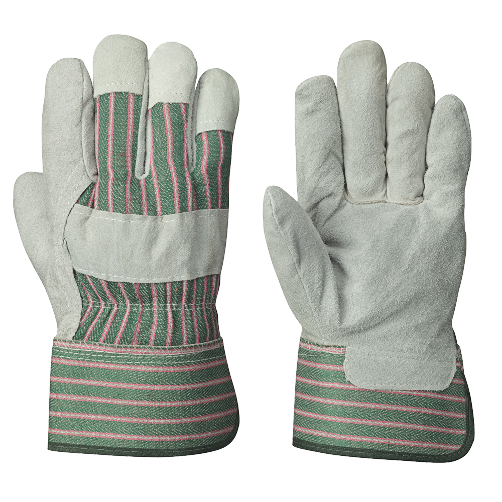 PIONEER FITTER'S COWSPLIT GLOVES - 1-PIECE PALM - INSIDE ELASTIC - INDUSTRIAL GRADE 12/PACK