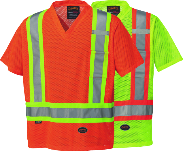 PIONEER PROTECTIVE - HI-VIZ SAFETY TRAFFIC Mesh  T-SHIRT