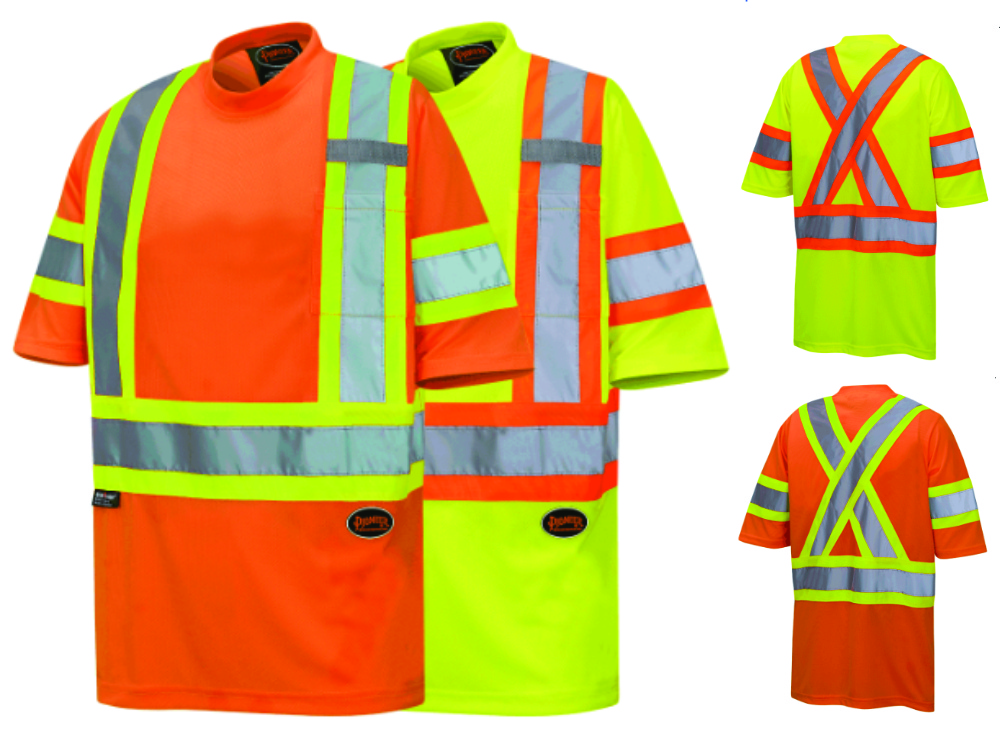 PIONEER BIRDSEYE SAFETY T-SHIRT WITH TAPE ON SLEEVES