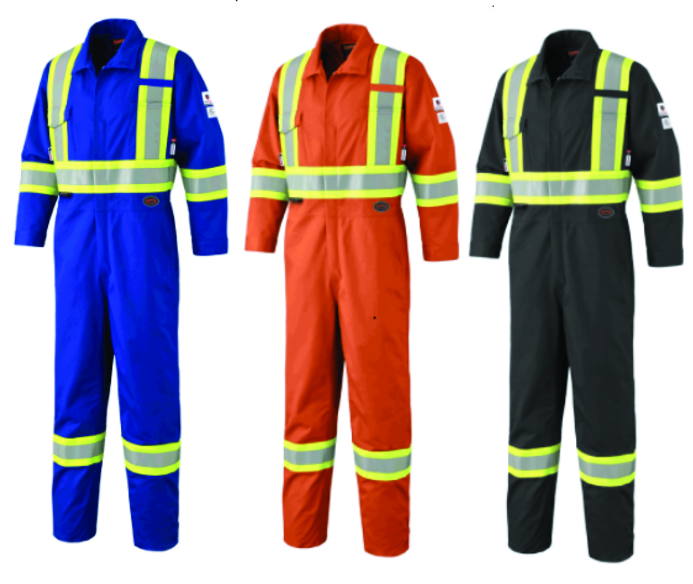 Pioneer Flame Resistant  7 Oz Lightweight 88/12 Hi Viz Safety Coverall