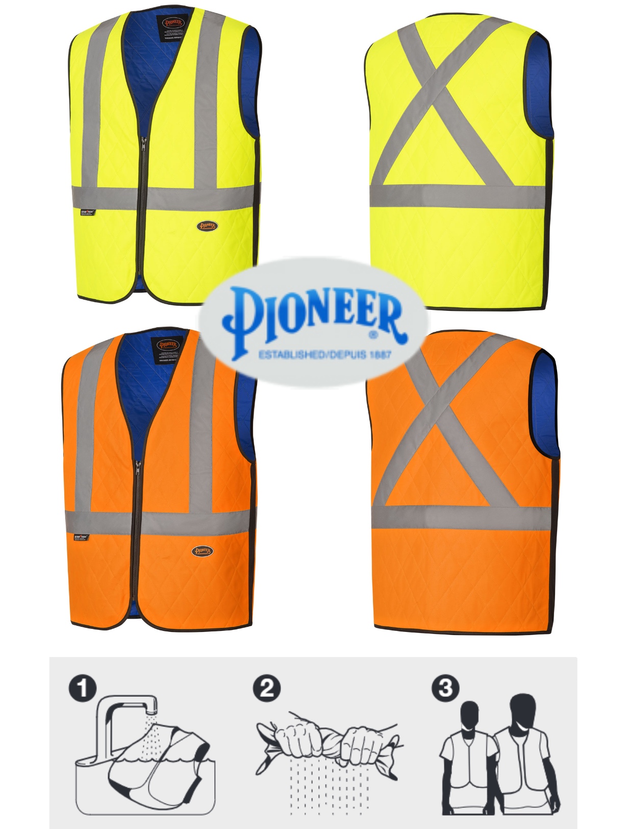 Pioneer  Thermostat Hi-Viz Cooling Safety Vest