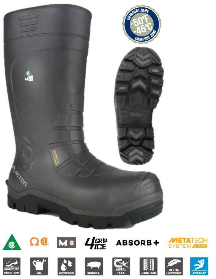 Acton, All Weather -Waterproof lightweight Thermal PU safety boots | -45°C/-50°F Rated