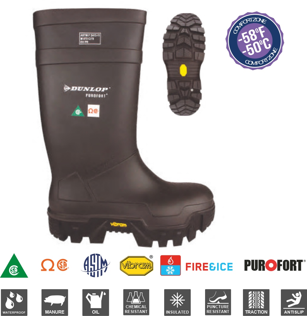 DUNLOP Explorer BOOTS Steel Toe Steel Plate Vibram PU Boots