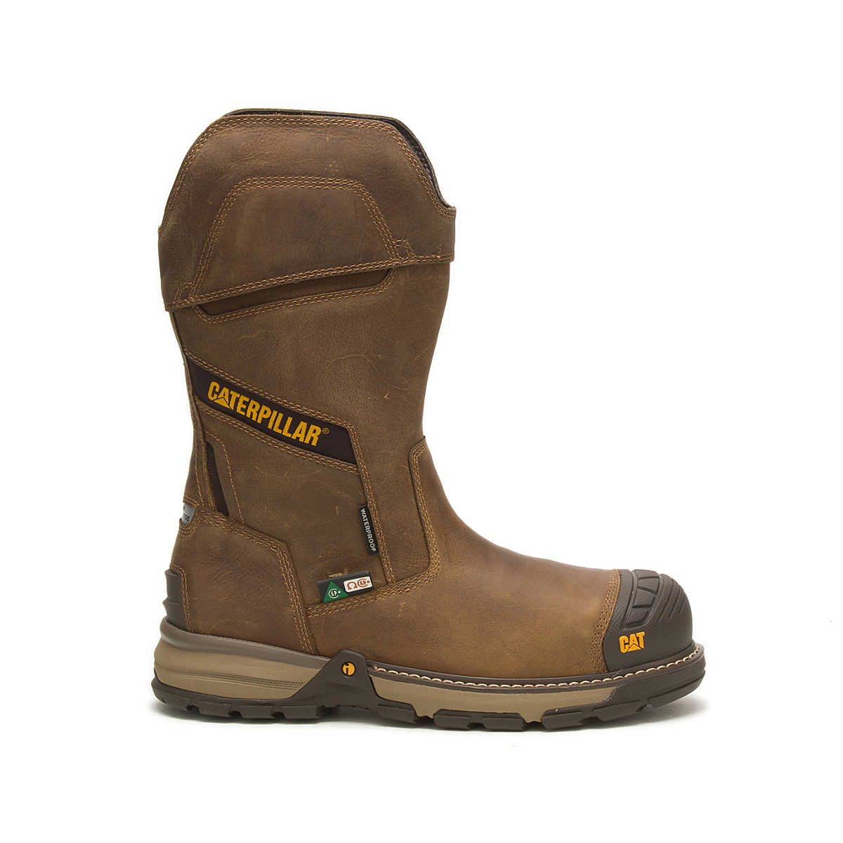 CAT Excavator Superlite Pull-On Waterproof Carbon Composite Toe CSA Work Boot P725509