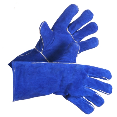 Blue Split Lined Welding Glove