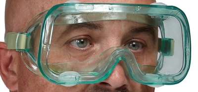 SAFETY ANTI FOG VENTED GOGGLES