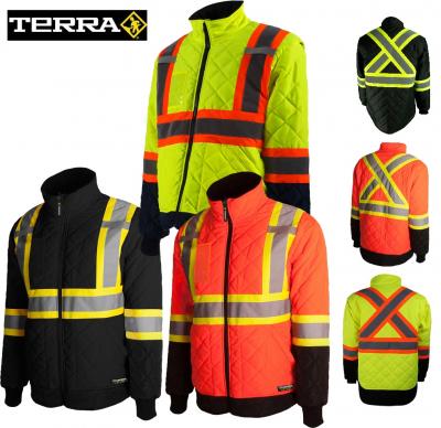 TERRA® Hi-Vis Lined Safety Freezer Jacket 116505