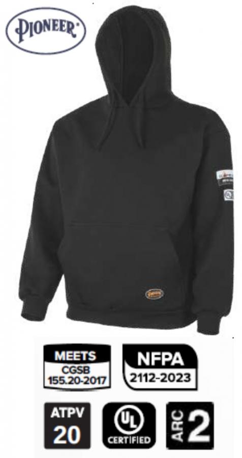 PIONEER PROTECTIVE - Flame Resistant FR / HRC PULLOVER STYLE HEAVYWEIGHT HOODIE