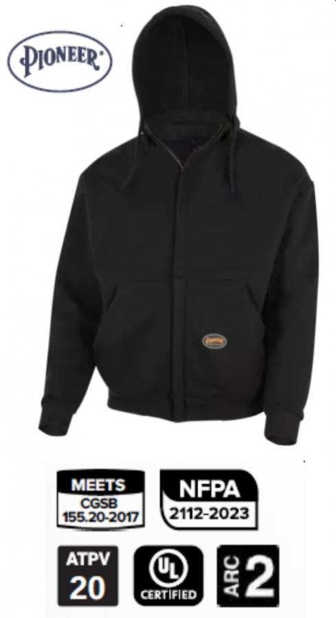 PIONEER PROTECTIVE - Flame Resistant FR / HRC ZIP STYLE HEAVYWEIGHT HOODIE