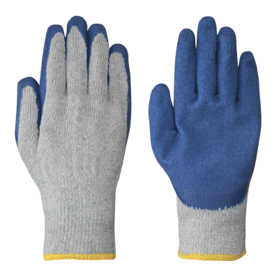 PIONEER SEAMLESS KNIT LATEX GLOVES - RECYCLED POLY/COTTON KNIT - 12 PACK