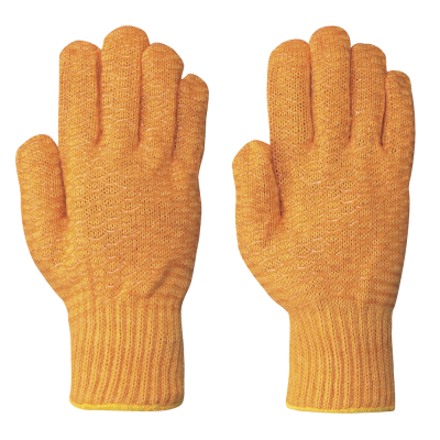 PIONEER SEAMLESS KNIT CRISS-CROSS GRIPPER NYLON GLOVES 12/PACK