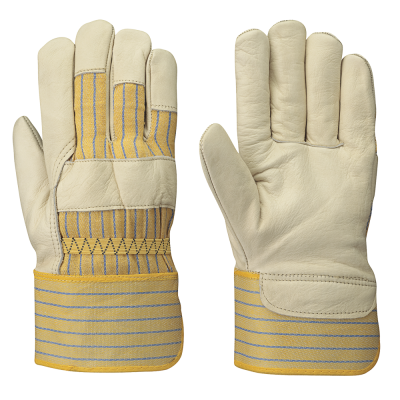 PIONEER FITTER'S COWSPLIT GLOVES - 1-PIECE PALM - INSIDE ELASTIC - SUPERIOR GRADE 12/PACK
