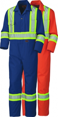 PIONEER PROTECTIVE - SAFETY POLY/COTTON COVERALL