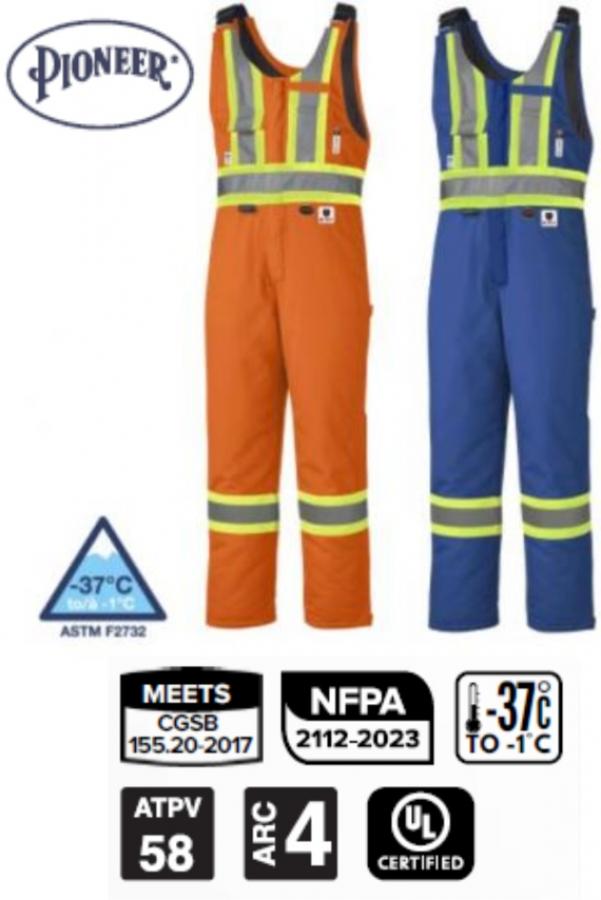 PIONEER PROTECTIVE - Flame Resistant FR / HRC WINTER COTTON SAFETY OVERALL