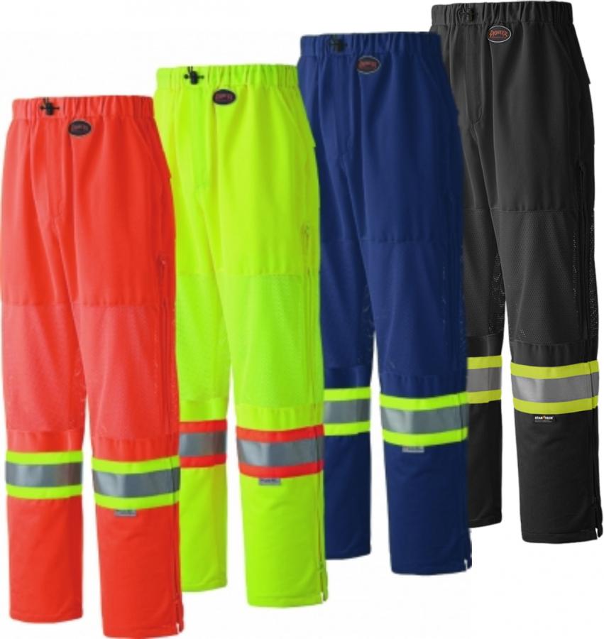 HI-VIZ SAFETY TRAFFIC MESH VENTED PANT
