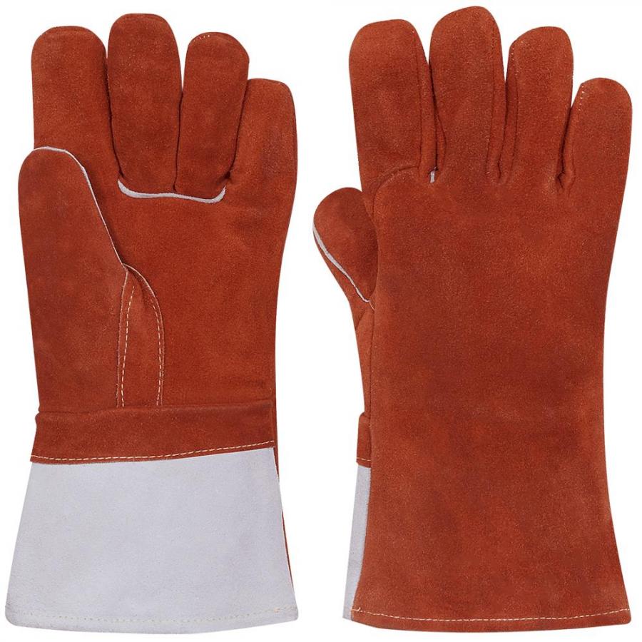 RANPRO - HIGH HEAT LEATHER WELDING GLOVE, FOAM LINED