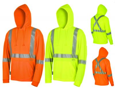 HI-VIZ BIRDSEYE SAFETY HOODIE SHIRT