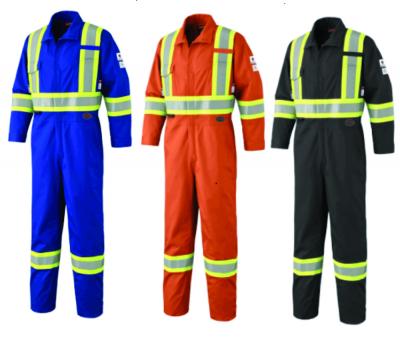 Pioneer Flame Resistant  7 Oz Lightweight 88/12 Hi Viz Safety Coverall
