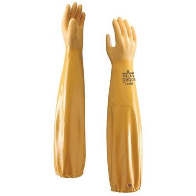 Showa Best Nitrile 772 Yellow 26" Shoulder Length Glove - Size 10