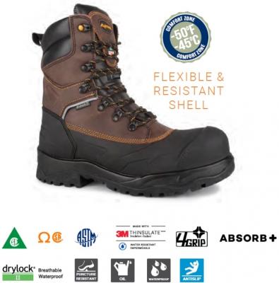 Acton Innova 8" Winter Work Boots | -45°C/-50°F Rated