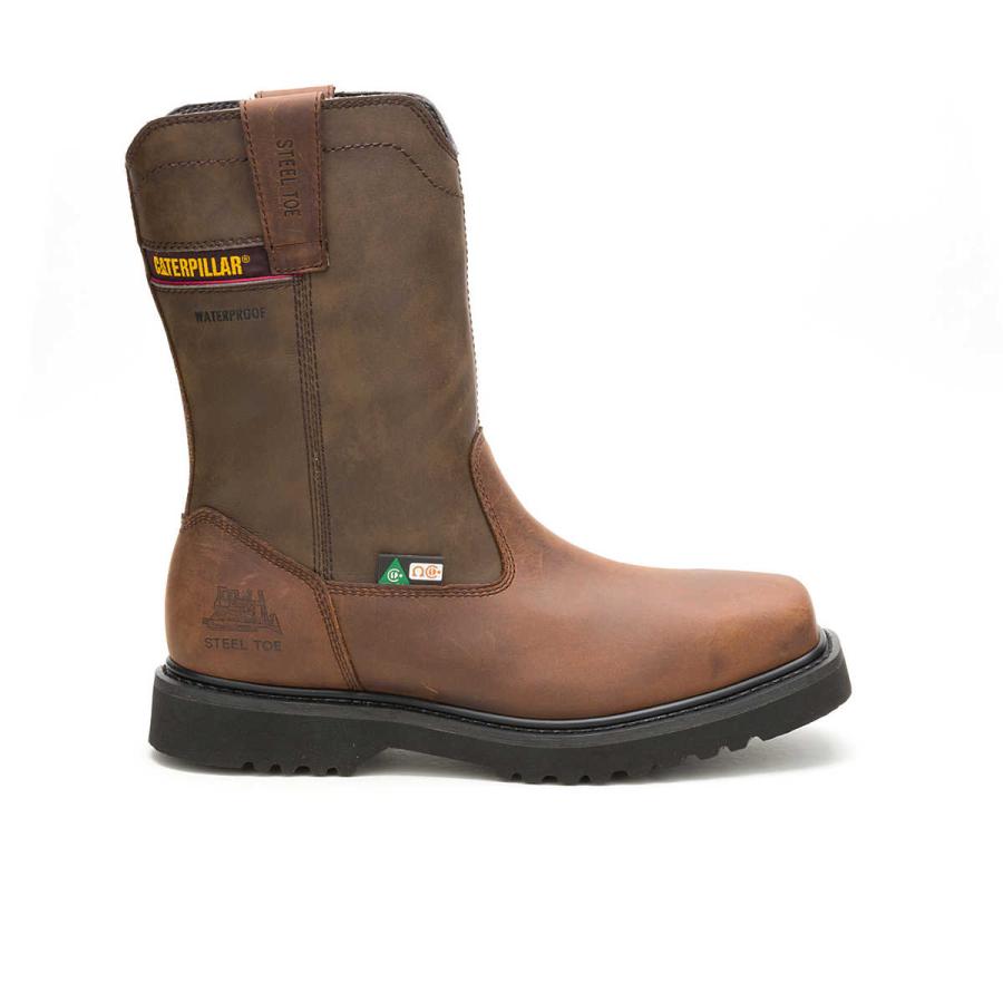 CAT Hudson Pull-On Waterproof Steel Toe CSA Work Boot P726294