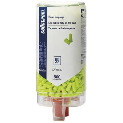 SELLSTROM - DISPOSABLE EAR PLUGS - BULLET SHAPE   500-pair wall dispenser