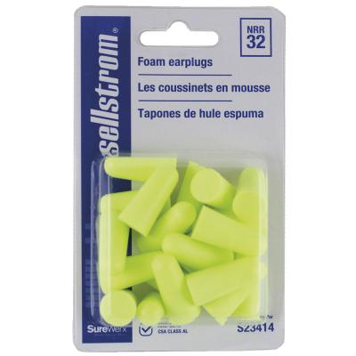 SELLSTROM - DISPOSABLE EAR PLUGS - BULLET SHAPE  10-pair retail package