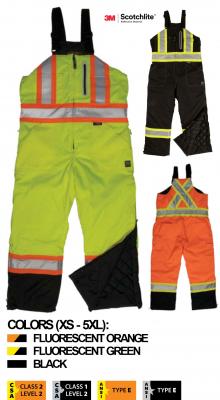 TOUGH DUCK RIPSTOP INSULATED SAFETY BIB OVERALL S876