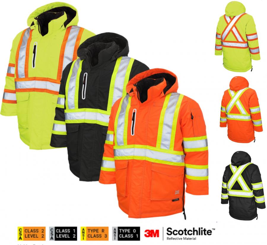 TOUGH DUCK RIPSTOP SAFETY DOWN-FILLED PARKA SJ39