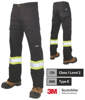 TOUGH DUCK RELAXED-FIT FLEX TWILL SAFETY CARGO PANT SP03