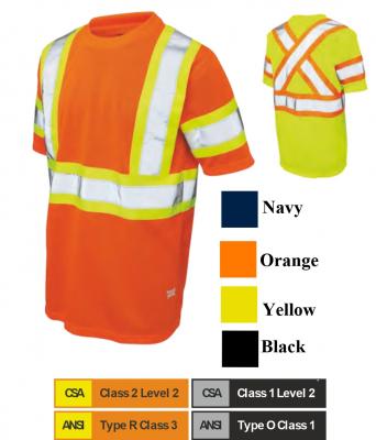 TOUGH DUCK MICRO MESH SHORT SLEEVE SAFETY SHIRT  ST09