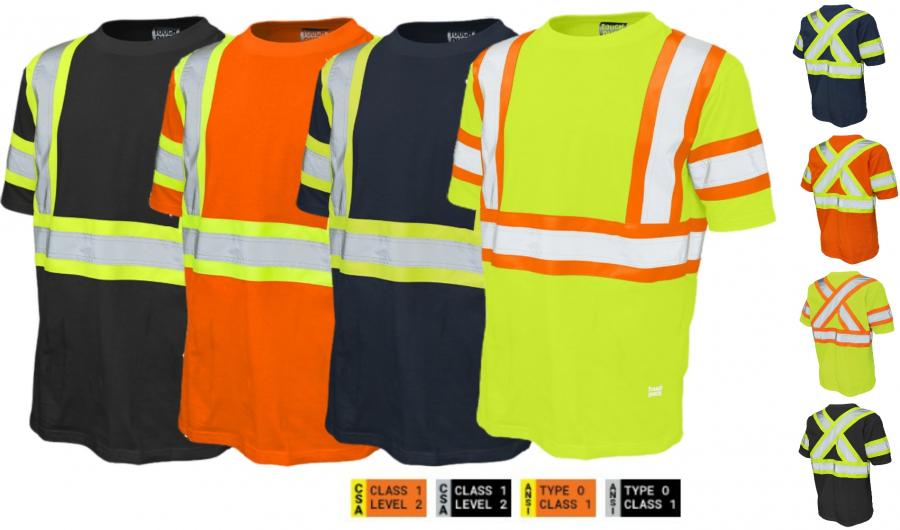 TOUGH DUCK COTTON JERSEY SHORT-SLEEVE SAFETY T-SHIRT  ST11
