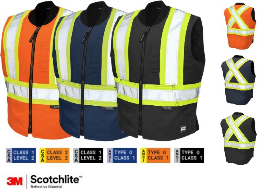 TOUGH DUCK  DUCK LINED SAFETY VEST  SV06