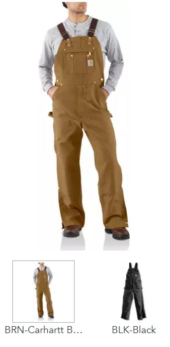 CARHARTT - Zip-To-Thigh Bib Overalls