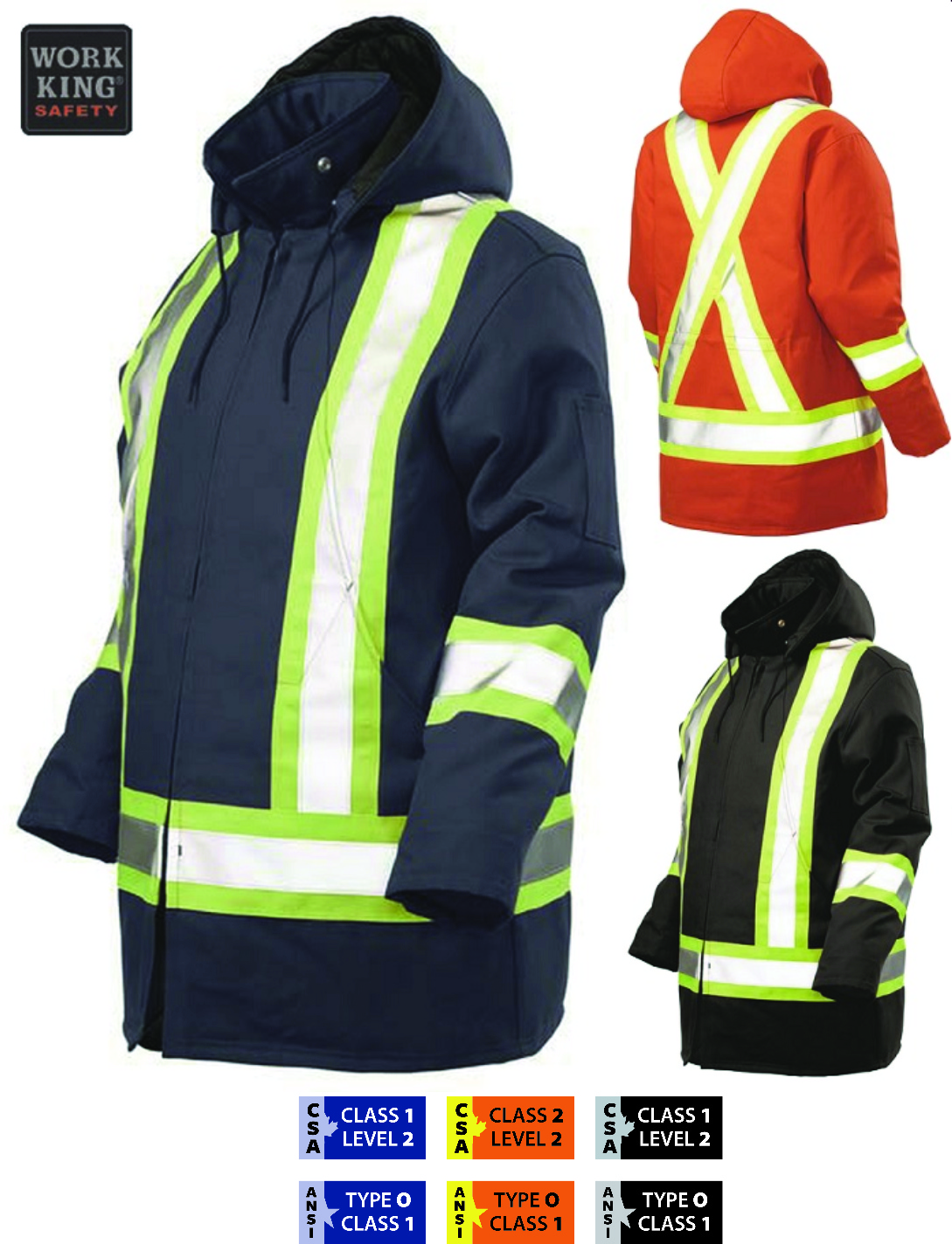 TOUGH DUCK - COTTON DUCK SAFETY PARKA S157