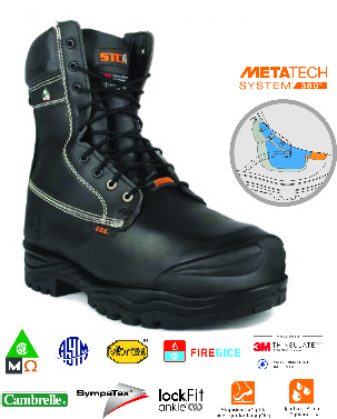 STC KIMBERLITE 9" SAFETY WORK BOOTS - INTERNAL METGUARD