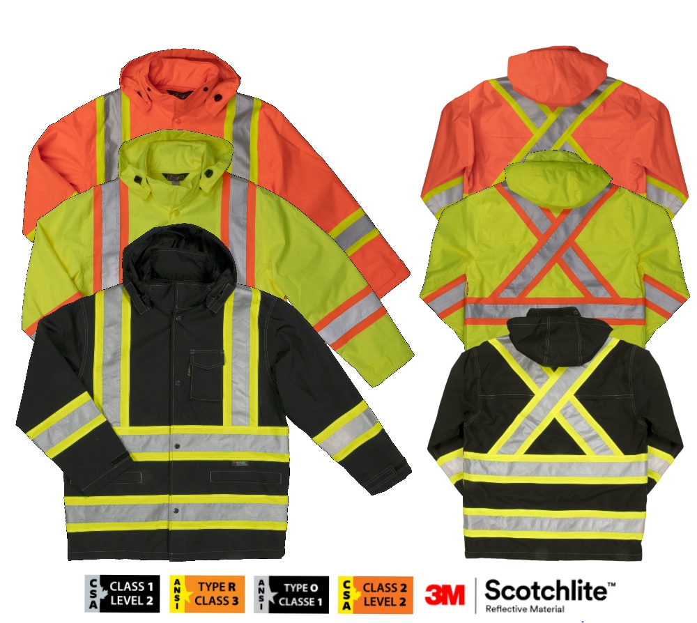 HI VIS RAIN JACKET | TOUGH DUCK S372