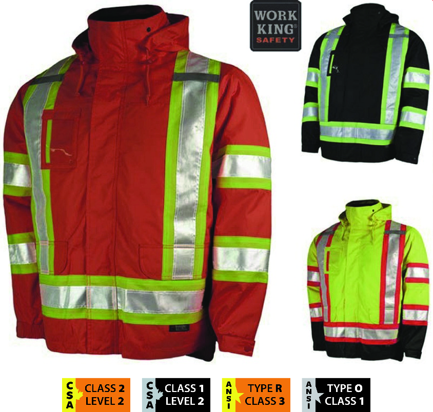 TOUGH DUCK POLY OXFORD 5-IN-1 SAFETY JACKET S426