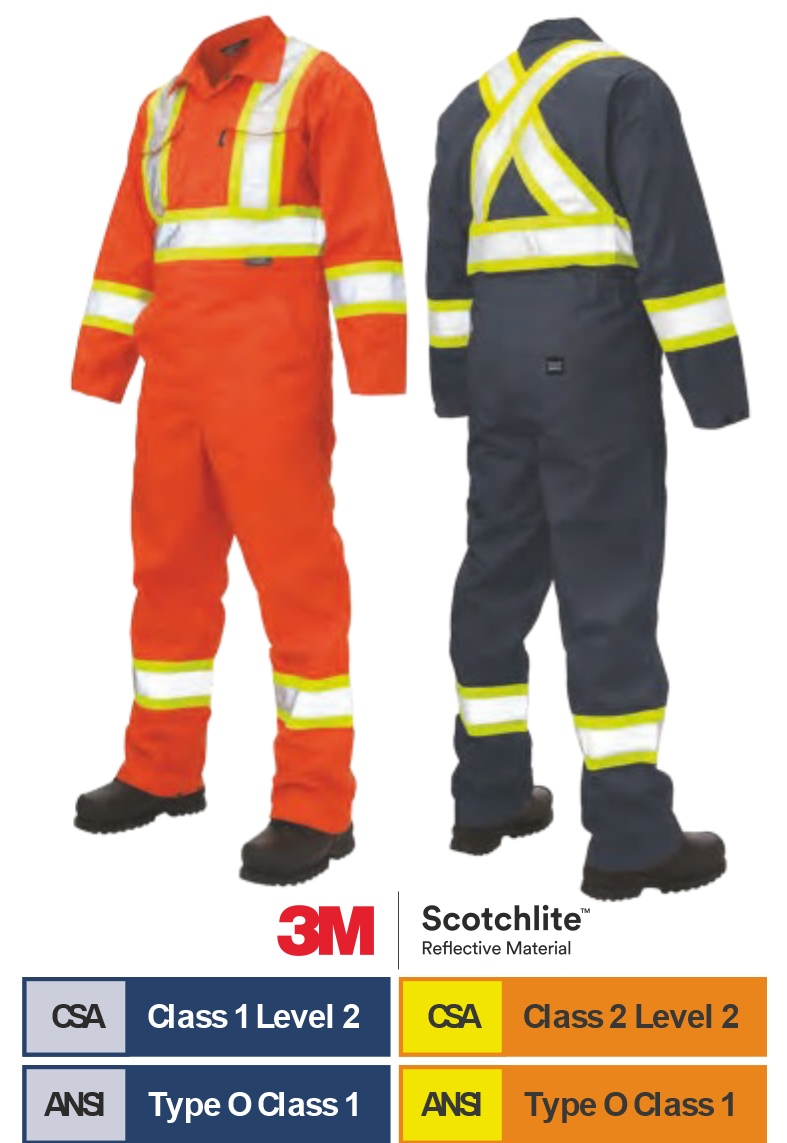 TOUGH DUCK TWILL UNLINED SAFETY COVERALL S792