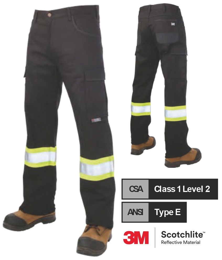 TOUGH DUCK RELAXED-FIT FLEX TWILL SAFETY CARGO PANT SP03