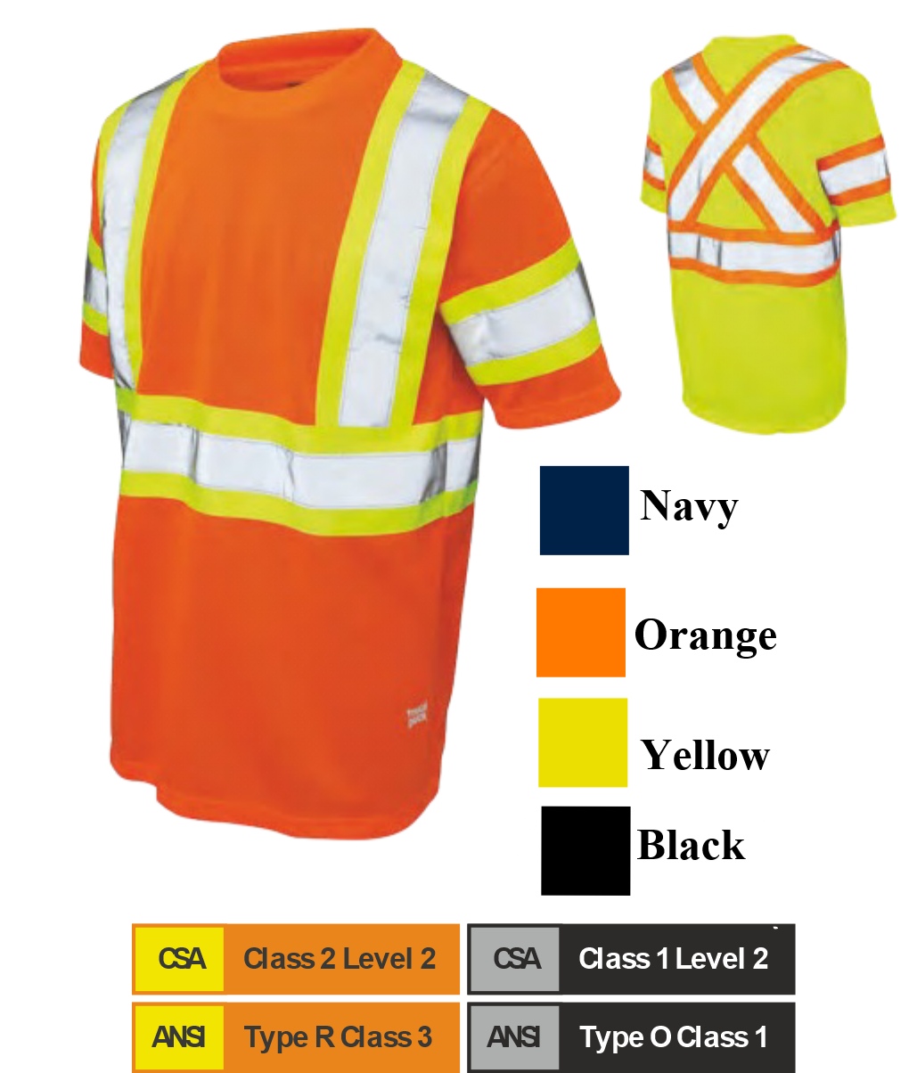 TOUGH DUCK MICRO MESH SHORT SLEEVE SAFETY SHIRT  ST09