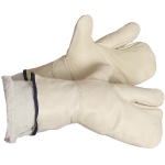 One Finger Winter leather Mitts
