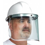 ALUMINUM BRACKET POLYCARBON HARD HAT VISOR